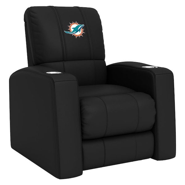Dreamseat Home Theater Recliner with Miami Dolphins Primary Logo XZ418301RHTCDBLK-PSNFL20090 - main